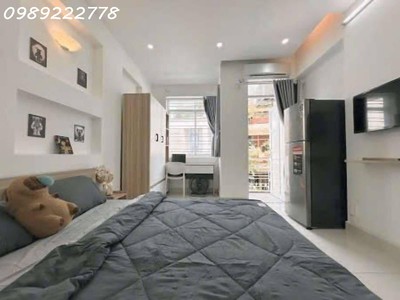 Chdv khu phan xích long -p7 - 7 tầng, có hầm, thang máy - 12 phòng   1 mbkd - 128m2  5.6x23  - hxh 2