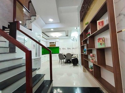 Bán nhà gò vấp, hẻm xe hơi quang trung, khu phân lô, 4 x 13, 4 tầng, 4pn, 7.15 tl 2