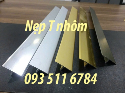Nẹp T nhôm nẹp cầu thang chống trơn trượt nẹp V Inox màu 2