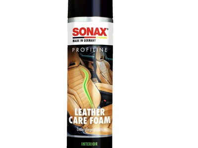 Bọt làm sạch và bảo dưỡng da 400ml - Sonax profiline leather care foam 4