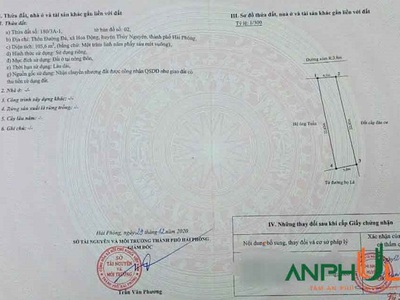 Chính chủ gửi bán lô đất đẹp tại thôn Đường Đá, Phường Hoa Động, TP Thủy Nguyên 1