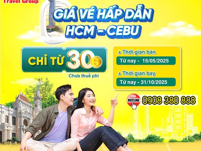 Săn vé TPHCM   Cebu chỉ từ 30 USD khám phá cùng Cebu Pacific 0