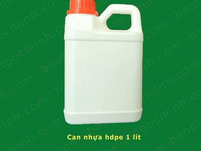 Chai nhựa HDPE 1 lít đựng dầu nhớt có vạch chia thể tích 1
