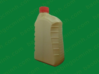 Chai nhựa HDPE 1 lít đựng dầu nhớt có vạch chia thể tích 8