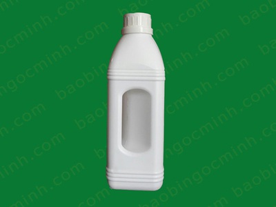 Chai nhựa HDPE 1 lít đựng dầu nhớt có vạch chia thể tích 7