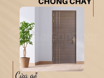 Cửa gỗ chống cháy an toàn 1