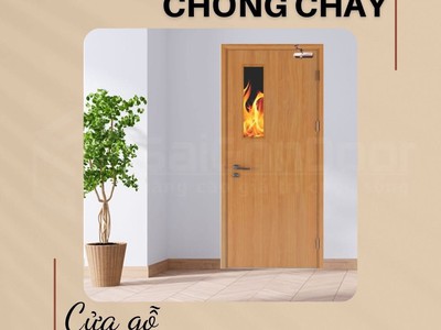 Cửa gỗ chống cháy an toàn 2