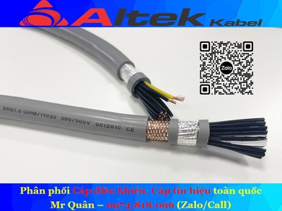 Cáp điều khiển 20x0.75 Altek Kabel 3