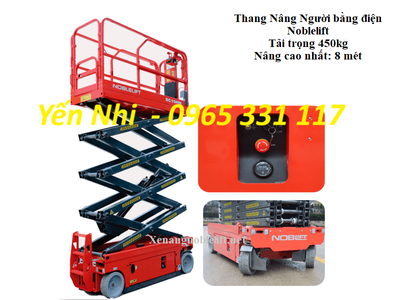 Thang nâng người cắt kéo điện Noblelift 0