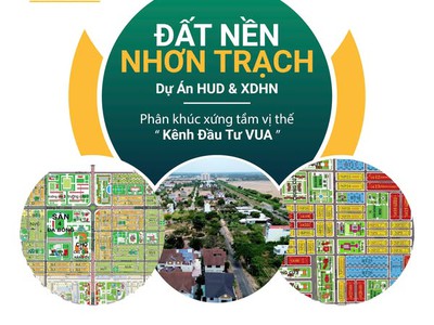 Cần bán nhanh vài nền nhà vườn thuộc dự án hud nhơn trạch giá thoát đỉnh 2