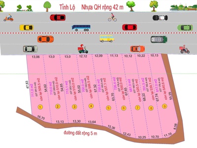 Bán lô đất đẹp 3 mặt tiền đường tỉnh lộ 5 ninh hoà, khánh hoà. 0