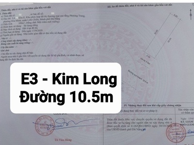 Bán đất mặt tiền đường trần triệu luật, phường hòa minh, quận liên chiểu 1