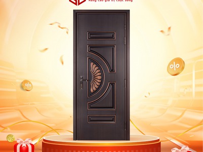 Cửa thép vân gỗ 3