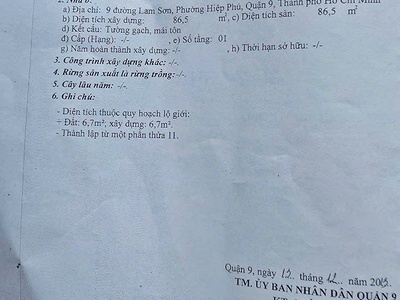 Căn nhà có vị trí cực vip - số 9 đường lam sơn khu kiến thiết- hiệp phú- tp.thủ đức. 3