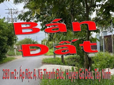 Chính chủ cần bán lô đất tại xã thạnh đức, huyện gò dầu, tỉnh tây ninh 0