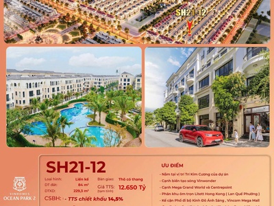 Sh21-12 vinhomes ocean park 2 siêu phẩm biệt thự nhà vườn siêu hot 0