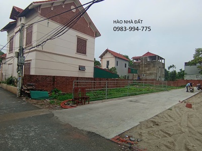 Bán đất thuận thành, bắc ninh. 60m2   mt 4,6m   1,88 tỷ. ô tô vào đất, nở hậu 0