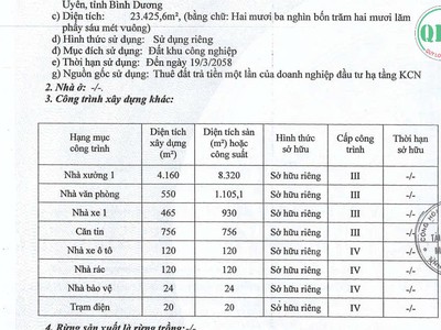 Bán nhà xưởng 11.275 m2 trong KCN Vsip 1   Thuận An, Bình Dương 0