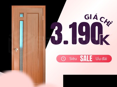 Cửa nhựa giả gỗ siêu đẹp 1