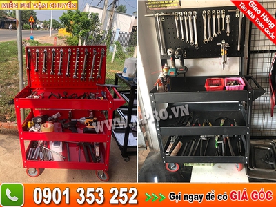 XE ĐẨY 3 NGĂN dùng để đồ nghề sửa chữa 1