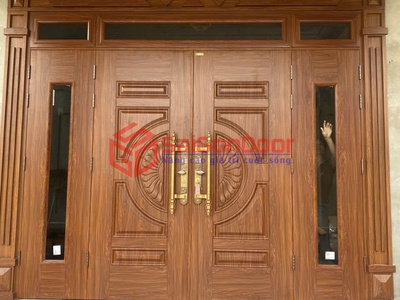 Cửa thép vân gỗ 0