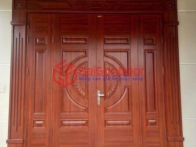 Cửa thép vân gỗ 3