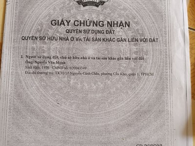 Bán đất mặt tiền đường Bùi Thị Lùng   Thị trấn Hóc Môn 6