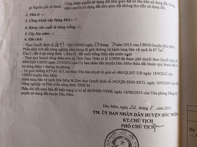Bán đất mặt tiền đường Bùi Thị Lùng   Thị trấn Hóc Môn 7