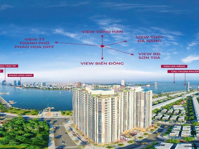 Bán gấp căn hộ 2 phòng ngủ 63,6m2, tầng 16 view núi Sơn Trà   biển Mỹ Khê, trung tâm Đà Nẵng 1