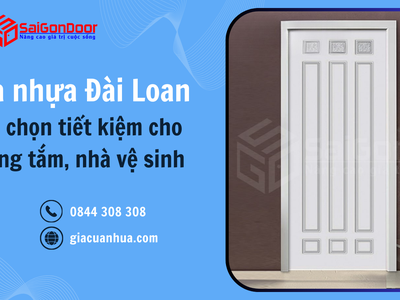 Cửa nhựa Đài Loan   Lựa chọn tiết kiệm cho phòng tắm, nhà vệ sinh 1