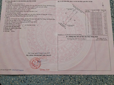 Bán nhà mặt tiền huỳnh thúc kháng , diện tích 134m2  nha trang .giá bán 18 tỷ 0