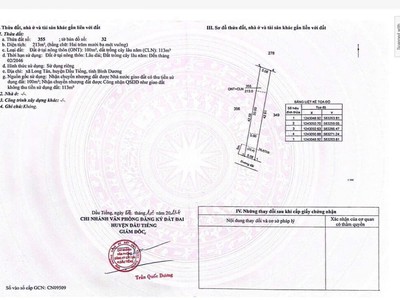 Bán đất sát kcn long tân, bình dương, 620 triệu, 212.3m2, đường nhựa dân cư hiện hữu 3