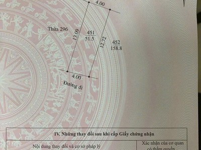 Bán đất ngõ phố Lê Viết Quang, ph Ngọc Châu, TP HD, 51.5m2, mặt tiền 4m, chỉ 1.55 tỷ 2