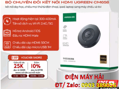 Thiết bị HDMI không dây Ugreen CM658 chính hãng 100 2