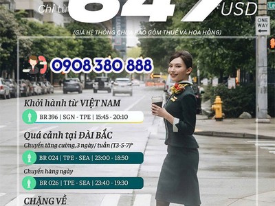 Bay Mỹ siêu tiện hãng EVA Air tăng 10 chuyến/tuần đến Seattle  0