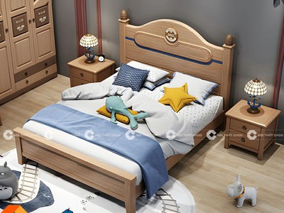 Giường Ngủ Trẻ Em Thiết Kế Tinh Tế, Hiện Đại 2
