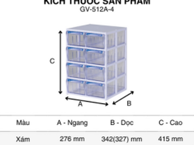Hộp đựng linh kiện 512A-4 1
