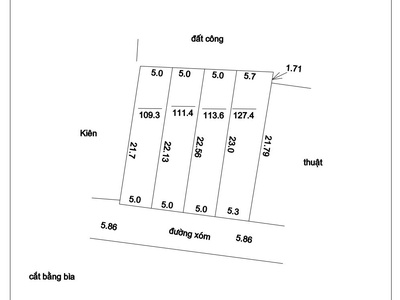 Bán 109m và 111m full ont  vị trí : thủy xuân tiên-tiên chương mỹ-hà nội cách quốc lộ 6 chỉ 500m 0