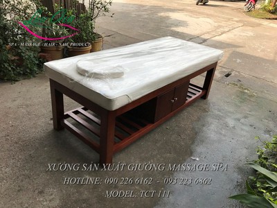 Giường matxa toàn thân khung gỗ giá rẻ tại hạ long, quảng ninh 4