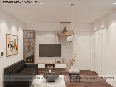 Thiết kế   Thi công nội thất căn hộ chung cư Cao Nguyên Từ Sơn   Bắc Ninh 0