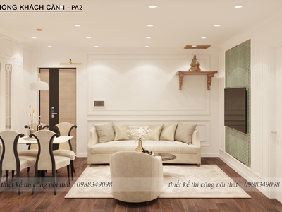 Thiết kế   Thi công nội thất căn hộ chung cư Cao Nguyên Từ Sơn   Bắc Ninh 8