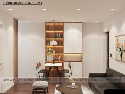 Thiết kế   Thi công nội thất căn hộ chung cư Cao Nguyên Từ Sơn   Bắc Ninh 1