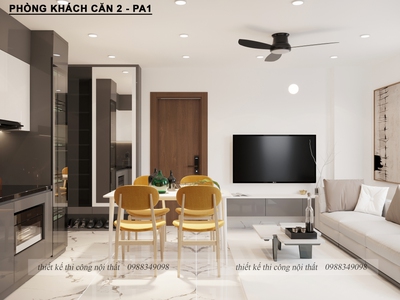 Thiết kế   Thi công nội thất căn hộ chung cư Cao Nguyên Từ Sơn   Bắc Ninh 11