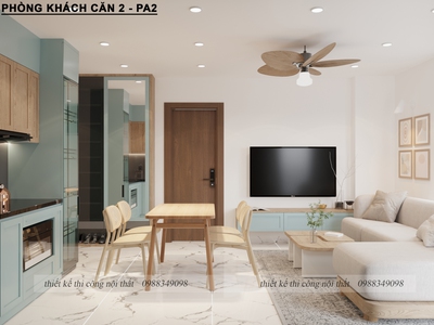 Thiết kế   Thi công nội thất căn hộ chung cư Cao Nguyên Từ Sơn   Bắc Ninh 16