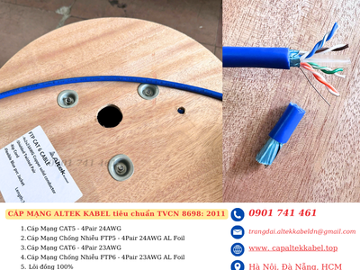 Cáp mạng Altek Kabel Cat6 chuẩn TCVN 8698:2011 3