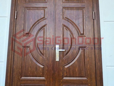 Cửa thép vân gỗ đẳng cấp cho mọi công trình 0