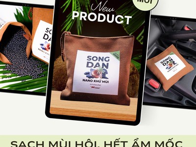 Nano Khử Mùi ô-tô, phòng ngủ, tủ lạnh, giầy - Song Đan 0