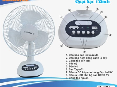 Quạt Sạc Điện 1