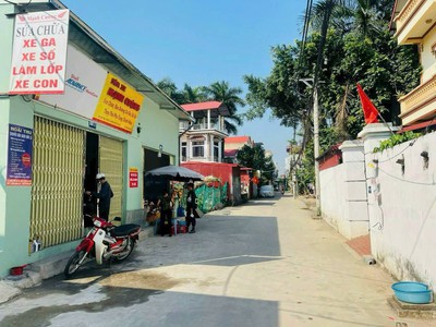 Cần tiền bán gấp: lô đất 57.1m2, mt4m, 4.35 tỷ, đại mạch, đông anh, ô tô nhỏ. 1