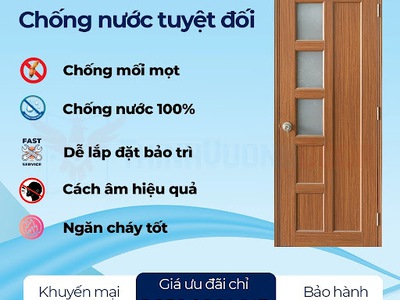 Cửa nhà tắm THINHVUONGDOOR   lựa chọn hoàn hảo cho mọi nhà 1